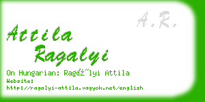 attila ragalyi business card